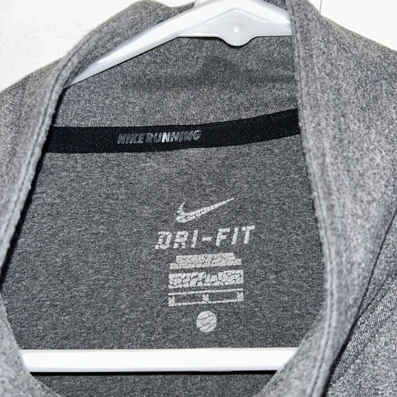 Gray Nike Dri-Fit 1/4 Zip Pullover - Picture 2 of 4
